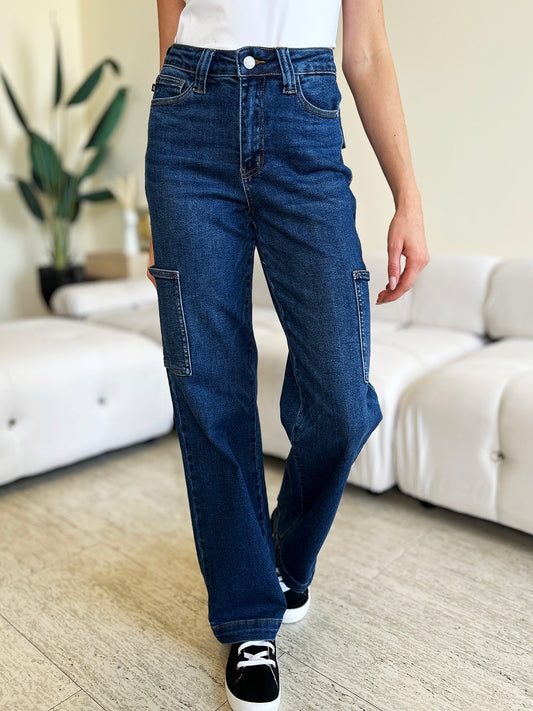 Judy Blue Full Size High Waist Cargo Jeans