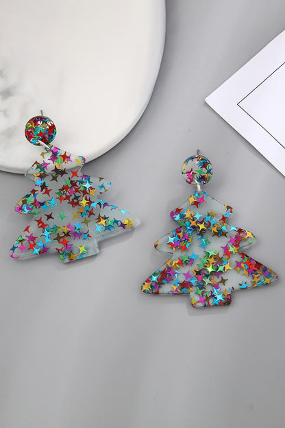 Christmas Tree Acrylic Earrings