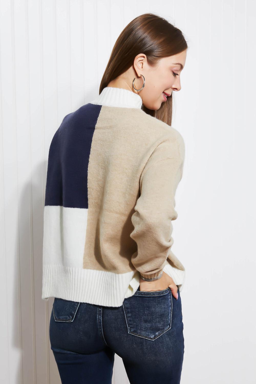 HYFVE Straight-A Student Color Block Sweater