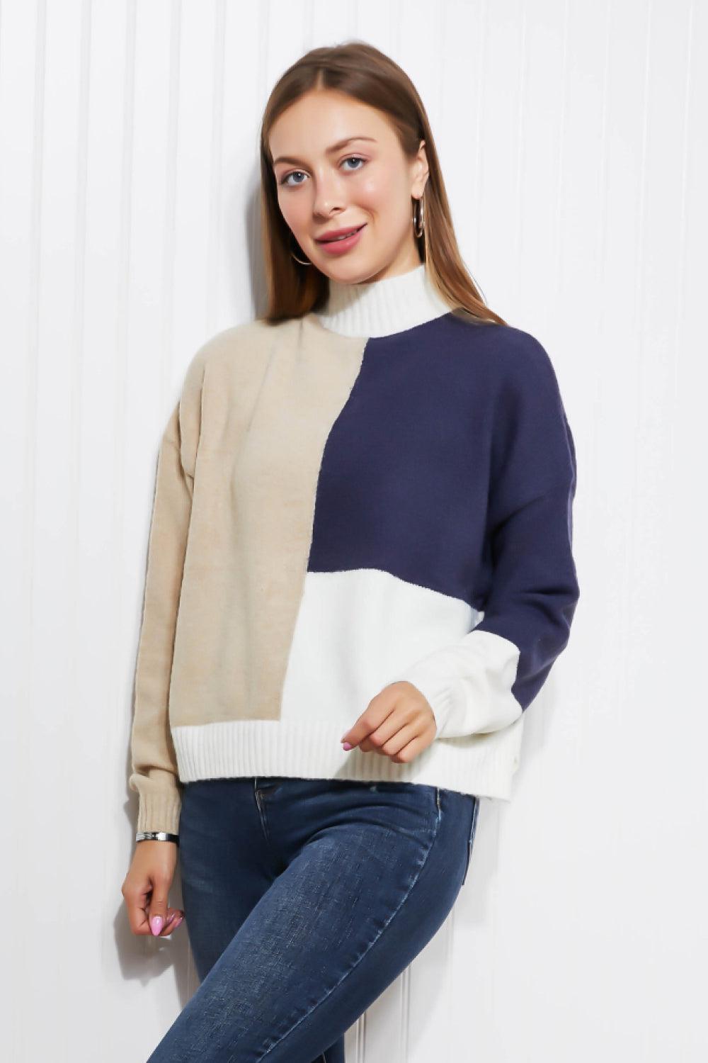 HYFVE Straight-A Student Color Block Sweater