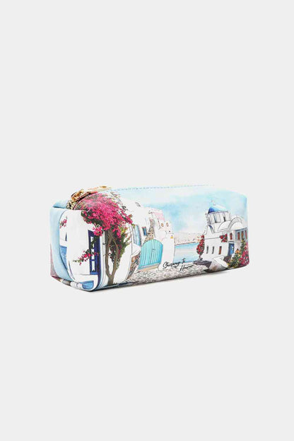 Nicole Lee USA Printed Handbag with Three Pouches