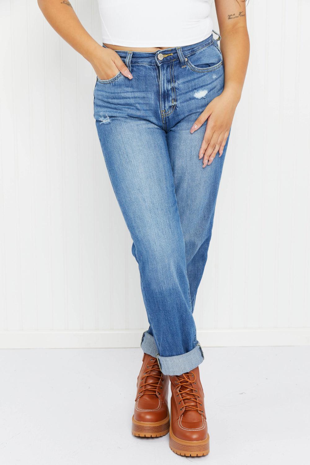Zenana Brie Full Size Mom Jeans